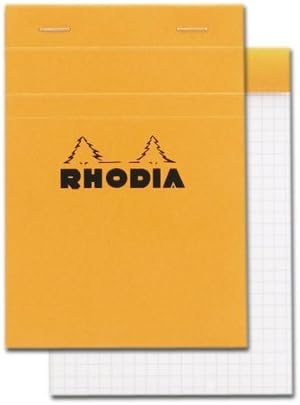 Rhodia Classic Orange Notepad 4" x 6" Grid Sold in Units of 2