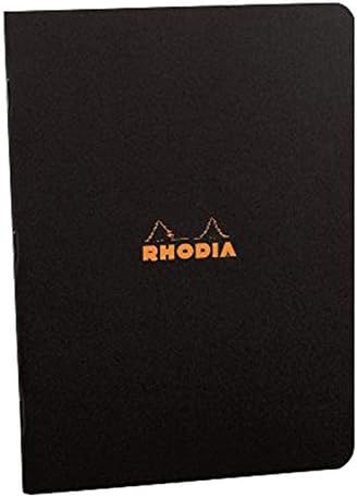 Rhodia 119169 Classic Notebooks Staplebound 8 1/4" x 11 3/4" Lined (Black) Sold in Units of 2
