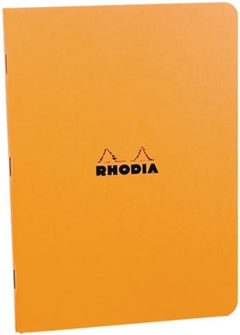 Rhodia Classic Orange Staplebound - Lined 6 x 8.25 Notebook - R119188