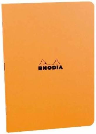 Rhodia 119168 Classic Notebooks Staplebound 8 1/4" x 11 3/4" Lined (Orange) Sold individually