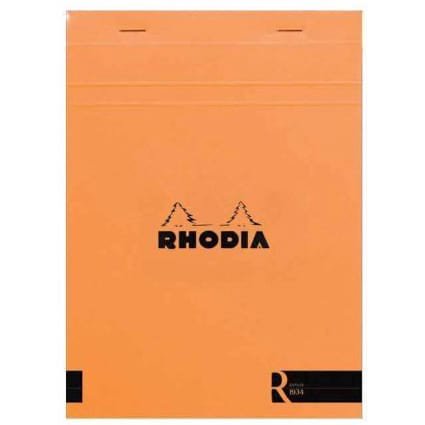 Quo Vadis Rhodia 162011 Bloc No 16 Stapled Notepads Lined 6" x 8 1/4" (Orange)