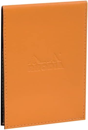 Rhodia Notepad with Cover, A7+, Squared - Orange 118128C 95 x 130 mm